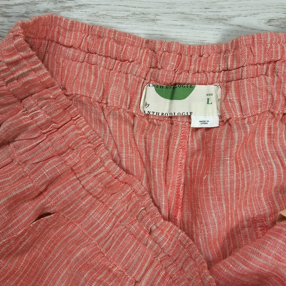 NWT Anthropologie Boho Casual Linen Summer Shorts  Large - Picture 3 of 8